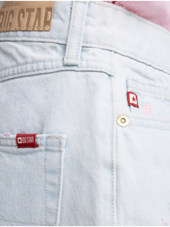 BIG STAR BIG STAR Szorty jeansowe SALLY_142_110 Błękitny Classic Fit