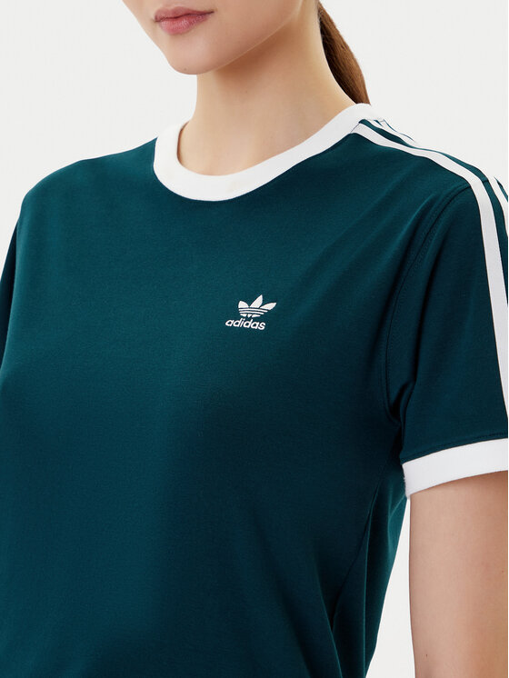 adidas adidas Majica 3-Stripes JY4855 Zelena Regular Fit