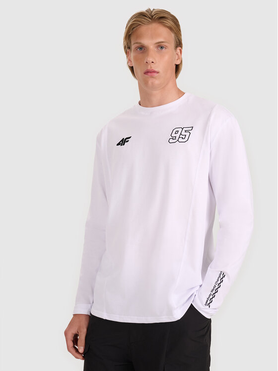 4F 4F Longsleeve TEAMWEAR Biały Regular Fit
