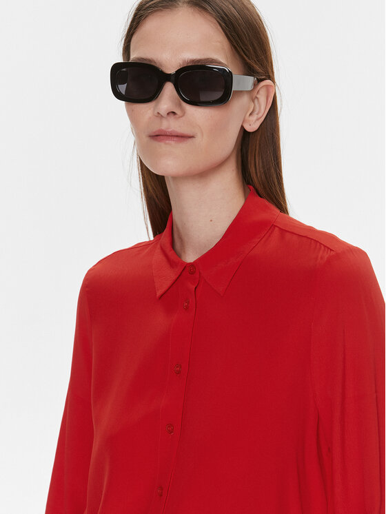 Tommy Hilfiger Tommy Hilfiger Cămașă WW0WW40535 Roșu Relaxed Fit