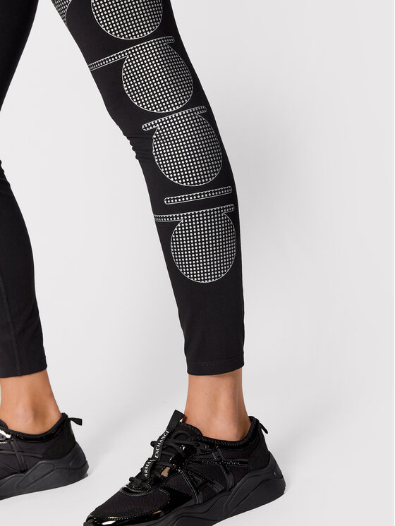 Diadora Diadora Legginsy Be One 102.176835 Czarny Slim Fit