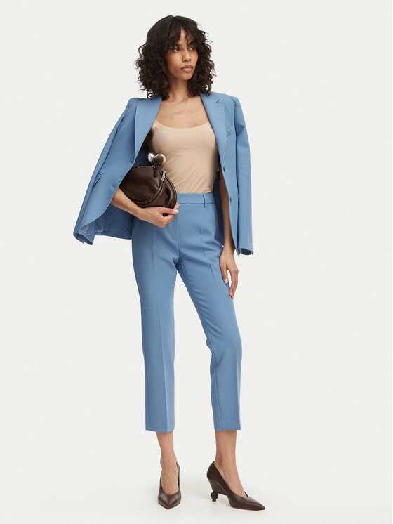 Weekend Max Mara Weekend Max Mara Marynarka Uva 2615041061 Błękitny Slim Fit