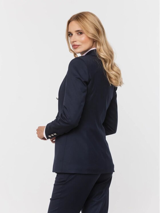 Willsoor Willsoor Marynarka 67878 Granatowy Anatomic Fit