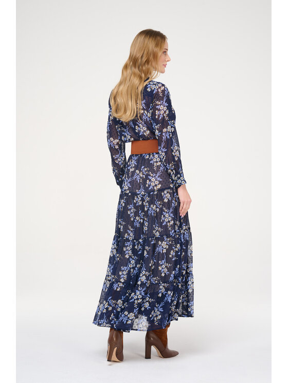 Castellani Castellani Sukienka codzienna Sukienka Diva Granatowy Regular Fit