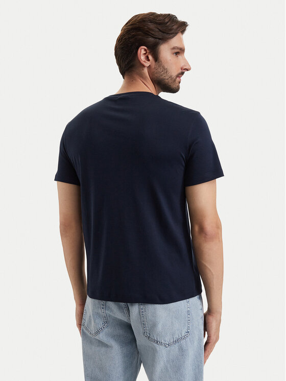 Calvin Klein Calvin Klein T-Shirt LV04LG222G Dunkelblau Slim Fit