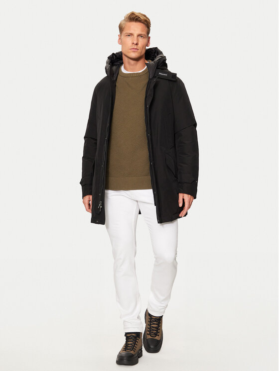 Woolrich Woolrich Pernata jakna CFWOOU0487MRUT0001 Crna Regular Fit