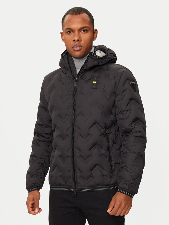 Giacca Blauer Ferwood Effetto Crespo – Nylon Idrorepellente, Cappuccio Removibile, Imbottitura Sorona