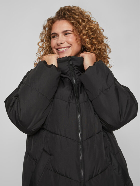 Vila Vila Winterjacke 14087812 Schwarz Regular Fit
