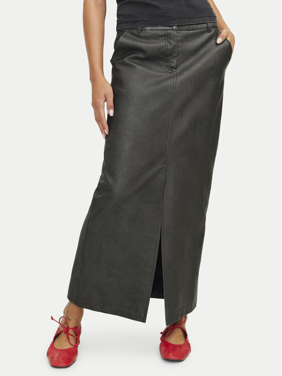 JJXX JJXX Dirbtinės odos sijonas Maddy 12262132 Juoda Regular Fit