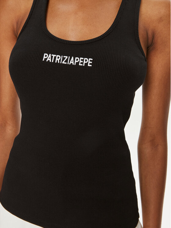 Patrizia Pepe Patrizia Pepe Top 8M1617/J216-K103 Černá Slim Fit