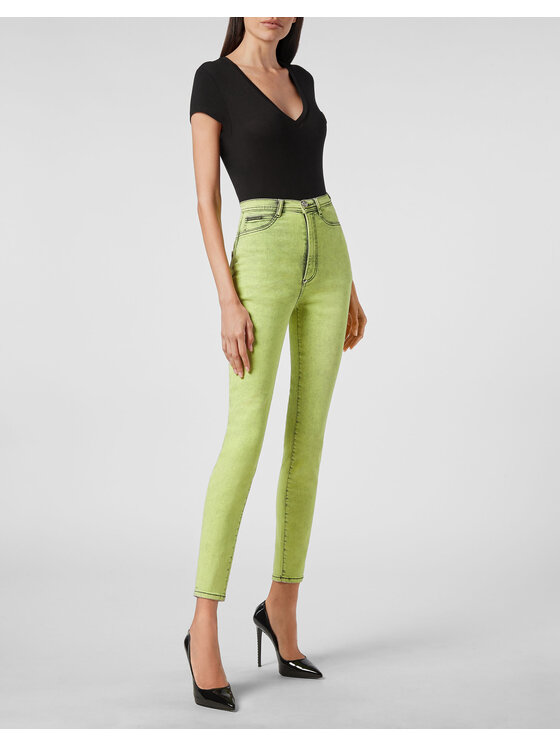 PHILIPP PLEIN PHILIPP PLEIN Jeansy 6819 Żółty Slim Fit