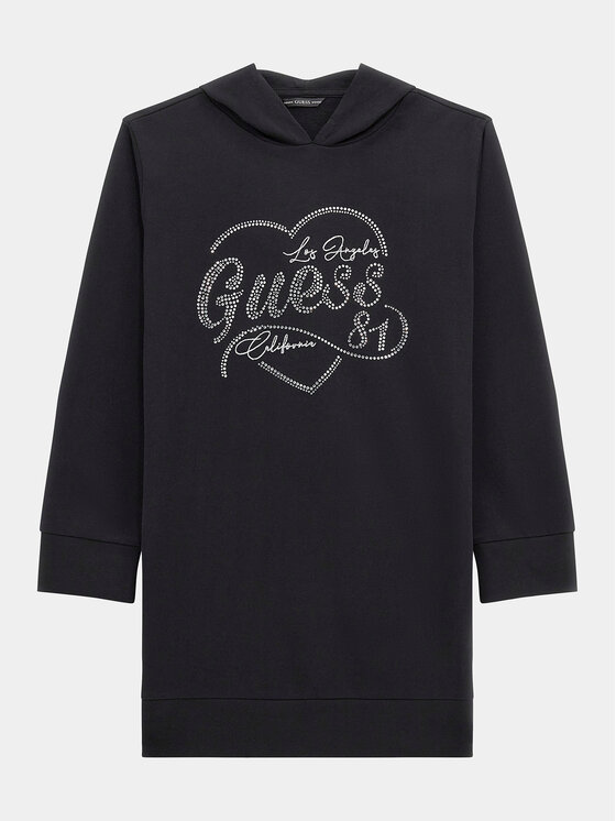 Guess Vsakodnevna Obleka J4RK28 KA6R4 Črna Regular Fit