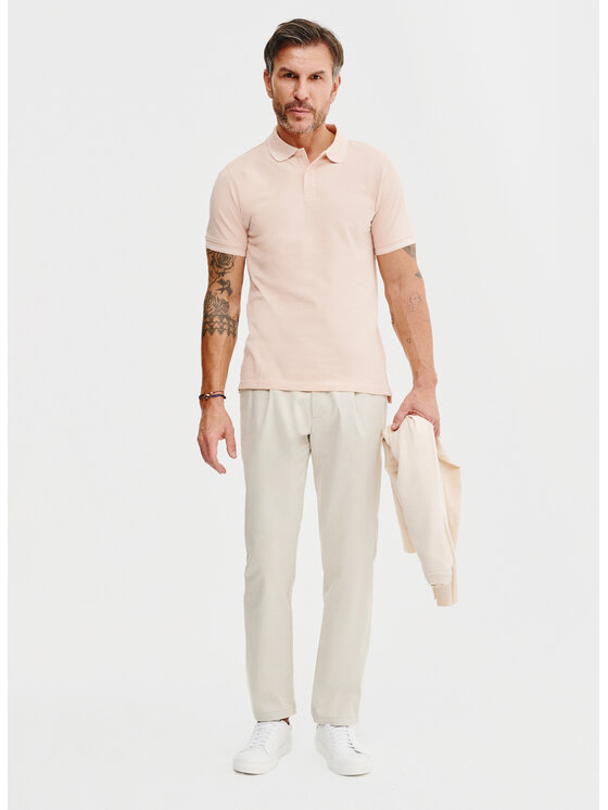 Pako Lorente Pako Lorente Polo P25SF-TX-004 Różowy Classic Fit