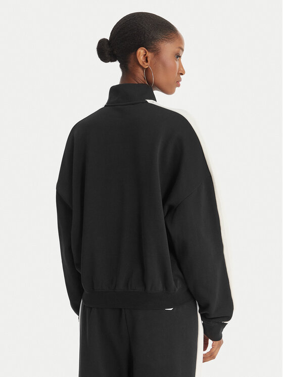 Juicy Couture Juicy Couture Džemperis ar kapuci College JCSAS126401 Melns Relaxed Fit