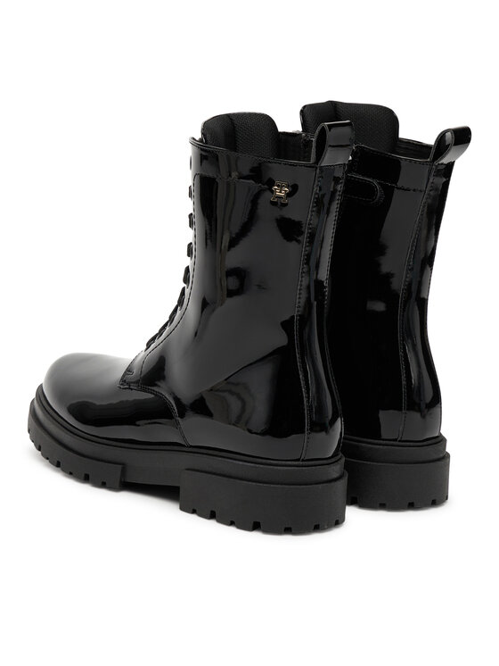 Tommy Hilfiger Tommy Hilfiger Schnürstiefeletten Lace-Up Bootie T4A5-34025-0775 D Schwarz