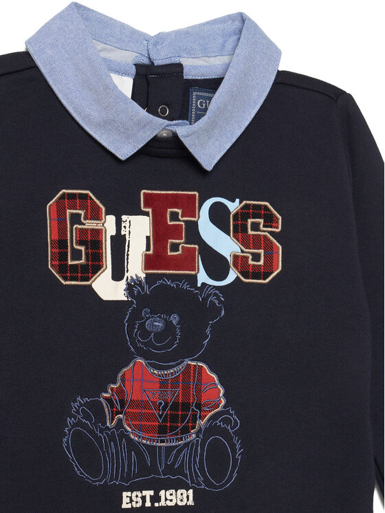 Guess Guess Set Sweatshirt und Stoffhose N6BG01 K6105 Dunkelblau Regular Fit