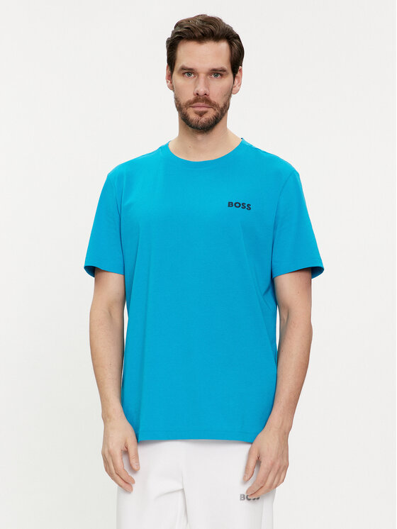 Boss T-krekls 50515620 Zils Regular Fit