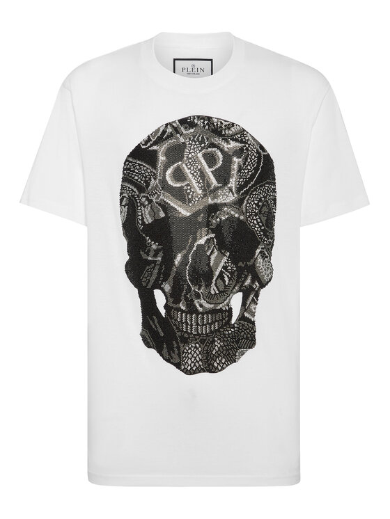 PHILIPP PLEIN PHILIPP PLEIN T-Shirt 1805 Biały Regular Fit