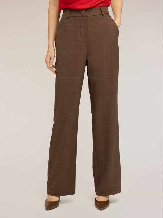 Motivi Motivi Pantaloni di tessuto P03FQ004733N0V2 Marrone Over Fit