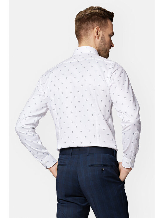 Lancerto Lancerto Koszula Violet KO073123000014 Biały Slim Fit