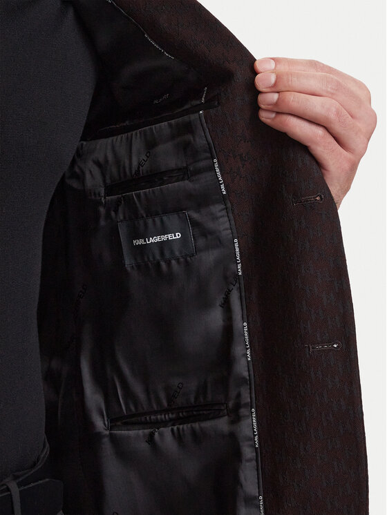 KARL LAGERFELD KARL LAGERFELD Marynarka 155200 564115 Czarny Slim Fit