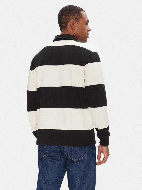 Pepe Jeans Pepe Jeans Тениска с яка и копчета Brandon PM542230 Черен Regular Fit