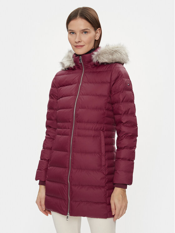 Tommy Hilfiger Tommy Hilfiger Pehelykabát Tyra WW0WW39747 Piros Regular Fit