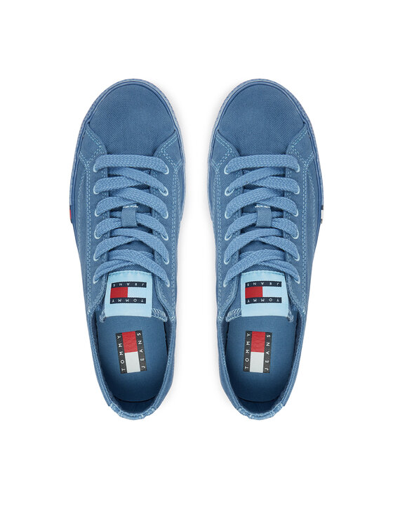 Tommy Jeans Tommy Jeans Teniszcipő Archive Vulc Y2K Washed Canvas EN0EN02957 Kék