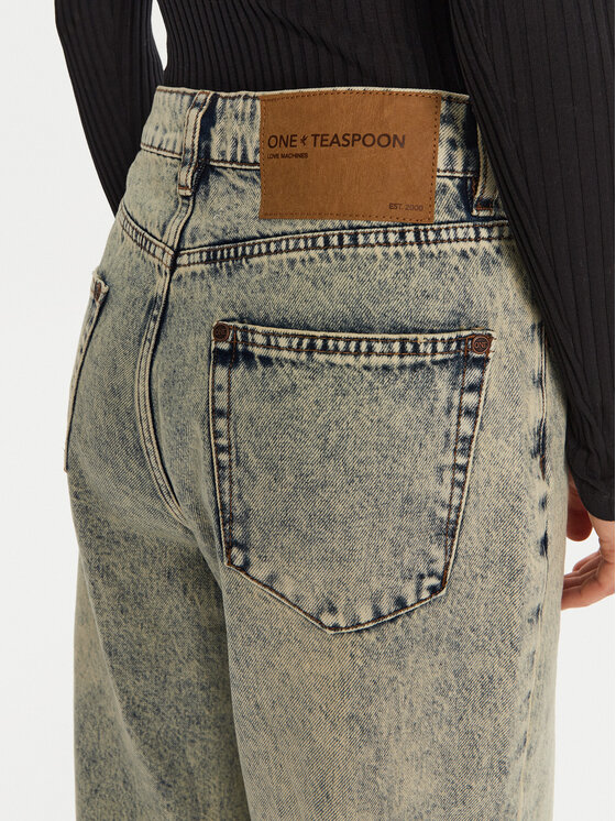 One Teaspoon One Teaspoon Τζιν 26505 Μπλε Wide Leg