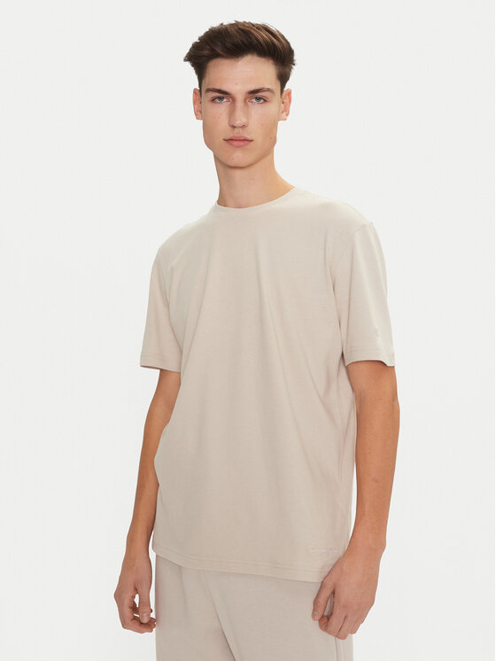 Champion T-krekls 220425 Écru Regular Fit