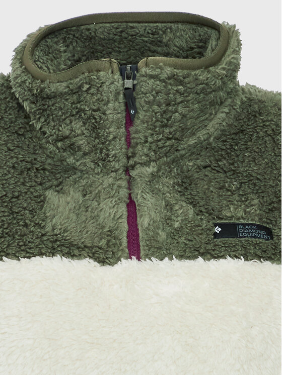 Black Diamond Black Diamond Felpa di pile Roadie AP744028 Écru Relaxed Fit