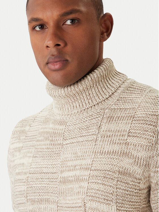 JOOP! Jeans JOOP! Jeans Rollkragenpullover Milsom 30047472 Beige Modern Fit