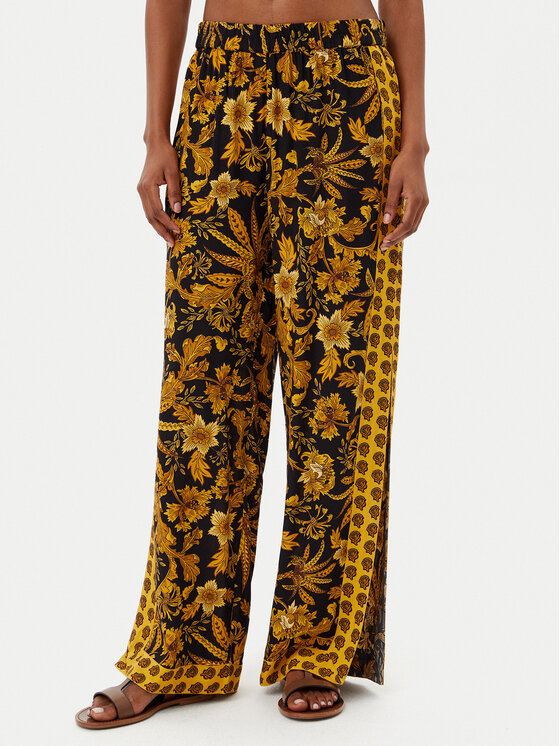 Selmark Pantaloni palazzo BM275 Negru Relaxed Fit