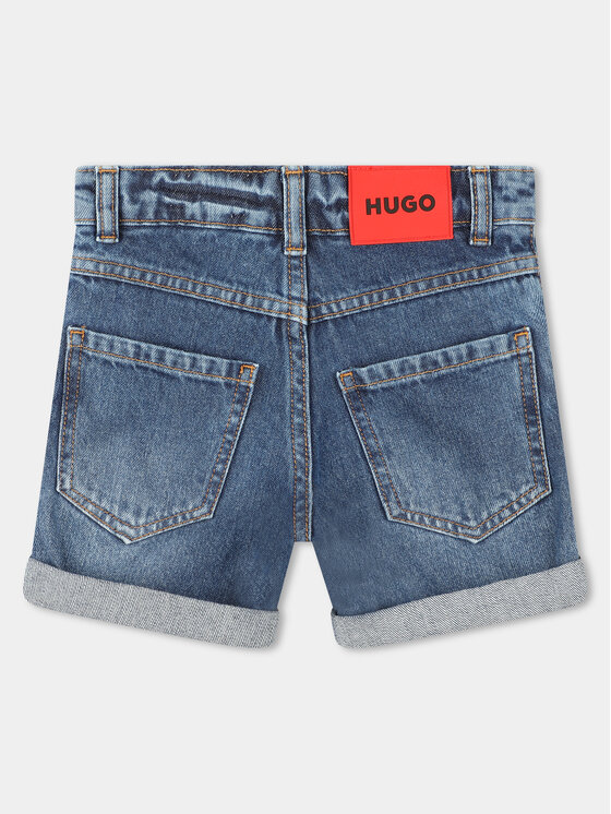 HUGO Hugo Szorty jeansowe G00041 S Granatowy Regular Fit