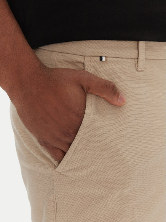 BOSS BOSS Kratke hlače iz tkanine H-Slice-Shorts1 50543951 Bež Slim Fit