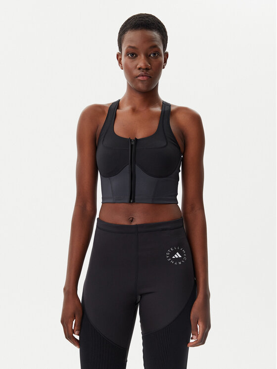 adidas by Stella McCartney Top Stella McCartney Two-tone JM0301 Čierna Slim Fit
