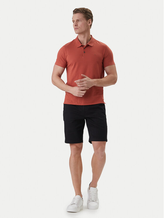 Calvin Klein Calvin Klein Pantalon scurți din material LV04LF601G Negru Regular Fit
