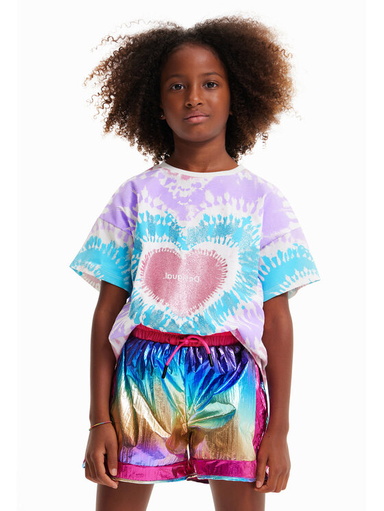 Desigual Tricou 23SGTK02 Colorat Regular Fit