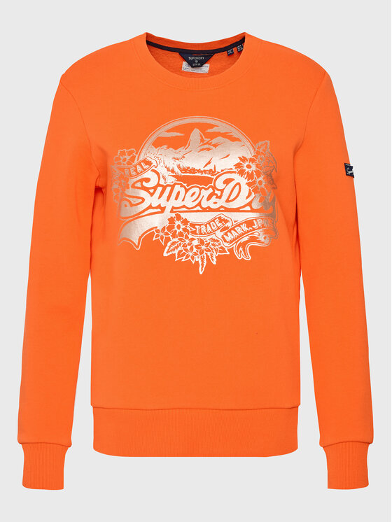 Superdry Superdry Džemperis ar kapuci Vintage W2011336A Oranžs Regular Fit