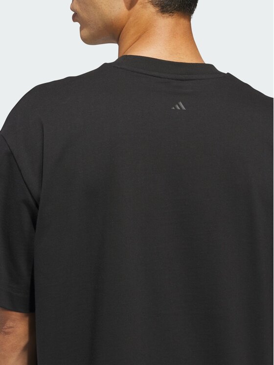 adidas adidas Koszulka techniczna Basketball Czarny Loose Fit