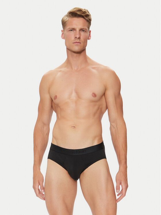 Calvin Klein Underwear Calvin Klein Underwear Set od 3 para muških slip gaća 000NB3650A Crna