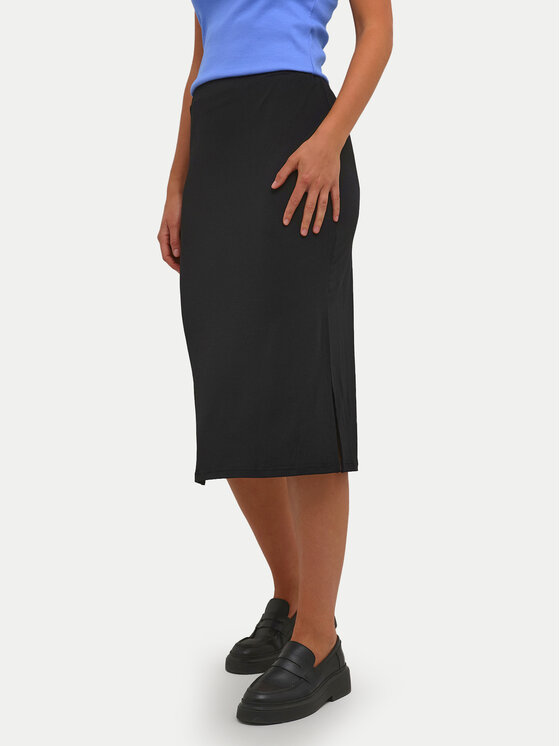 Kaffe Gonna midi Malli 10506346 Nero Regular Fit, taglia : M