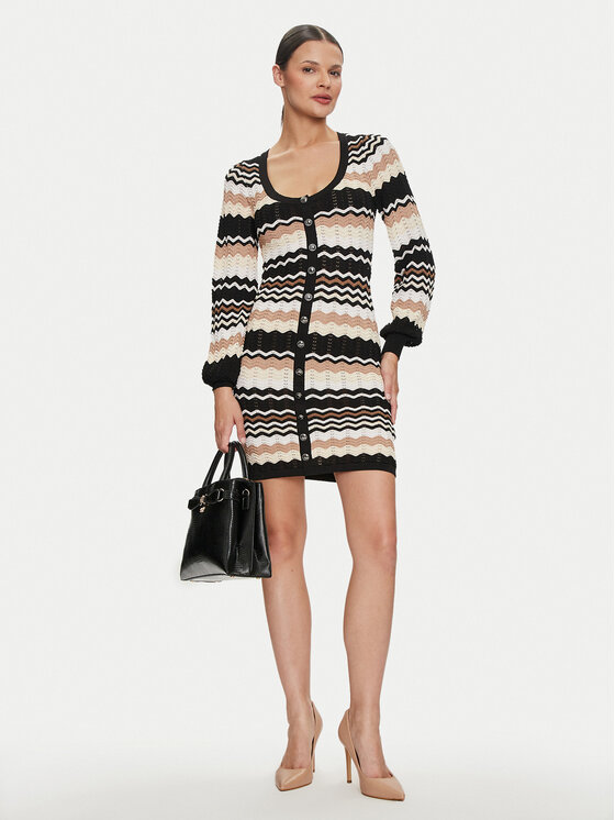 Guess Guess Kardigan Virginia W4YK90 Z3GC0 Crna Regular Fit