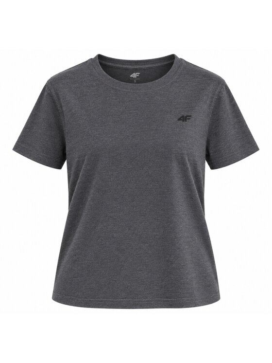 4F 4F T-Shirt 4FWAW26TTSHF3501 Szary ciemny Active Fit