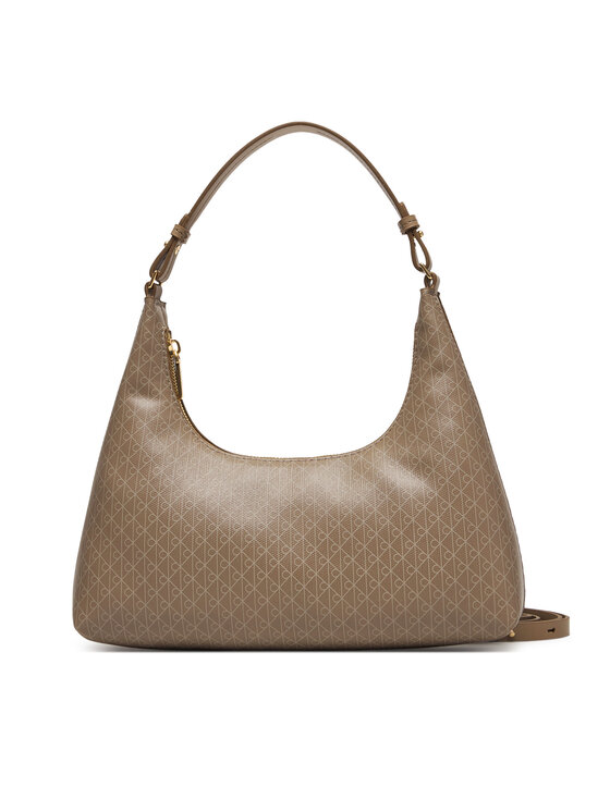 Calvin Klein Calvin Klein Geantă Emblem Aop Conv Shoulder Bag LV04F3298G Bej