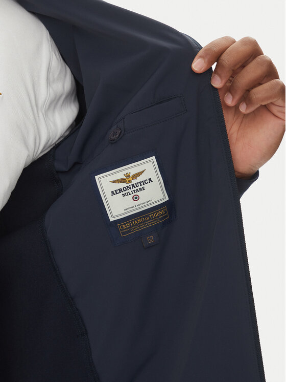 Aeronautica Militare Aeronautica Militare Softshell kabát 251AF499F559 Sötétkék Regular Fit