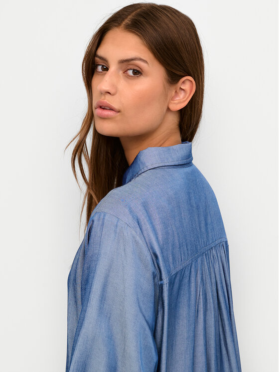 Kaffe Kaffe Сукня-сорочка Leonora 10508304 Голубий Loose Fit
