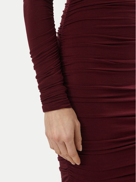 Bardot Bardot Коктейльна сукня Amera 60772DB Бордовий Slim Fit