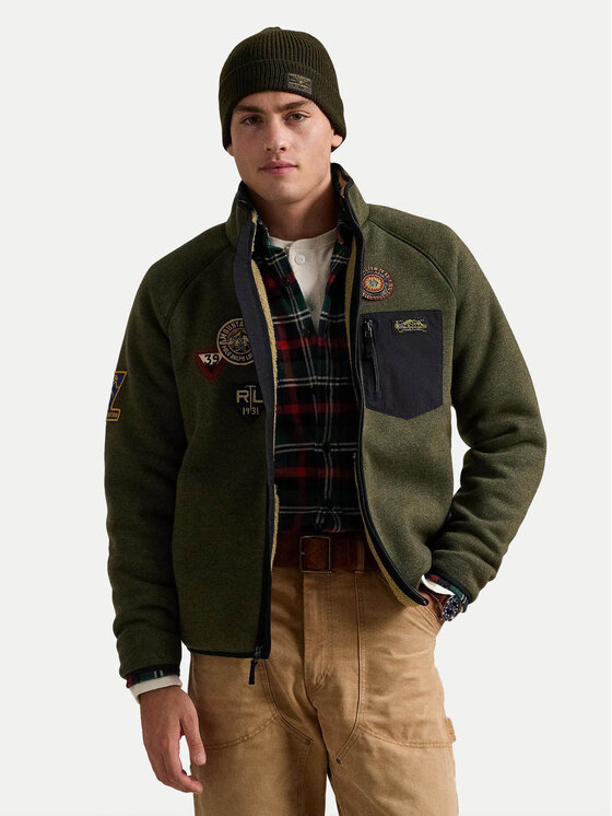 Polo Ralph Lauren Prechodná bunda 710950778001 Zelená Regular Fit