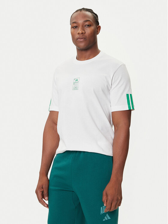 adidas adidas T-Shirt Stadium Ticket JM6473 Bílá Loose Fit
